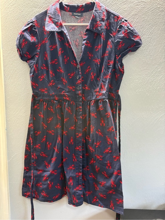 Modcloth Dresses & Skirts - ModCloth Navy Dress with Red Lobster Print